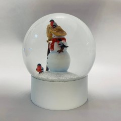 Снеговичок со снегирями 