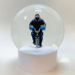Снежный шар "Доставщик пиццы"