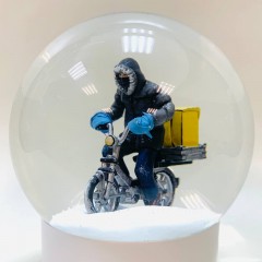 Снежный шар "Доставщик пиццы"